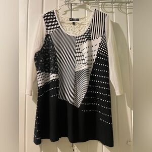 PICADILLY abstract blouse XXL EUC